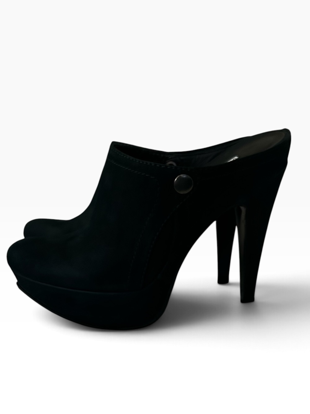 Vera Wang Lavender Label Finley Platform Mule Clogs Women’s Size 7.5 Black Suede